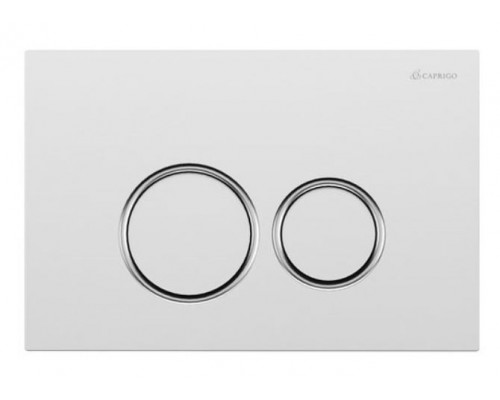 Кнопка для инсталляции Caprigo DEW ABS белая-хром DA001-white-crm