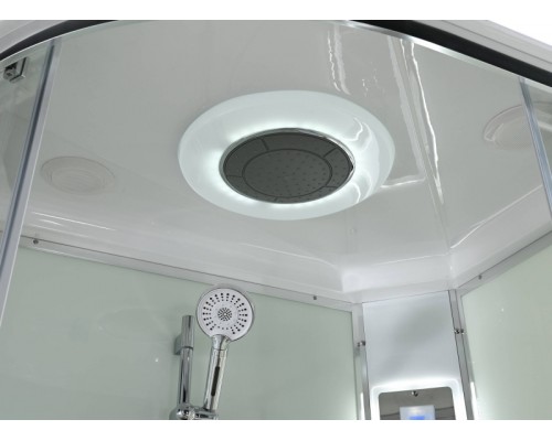 Душевая кабина Avacan EM2811RLEDT AVA 110x80 правая, LED, стекла прозрачные. профиль хром