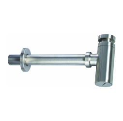 Deante Сифон для умывальника круглый, браш. сталь