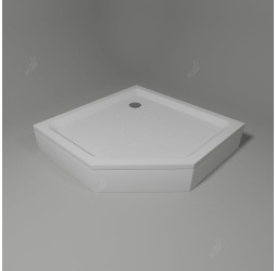 Душевой поддон трапеция RGW LUX/TN-TR белый акрил cерия Acryl (100*100*150) 16180500-41