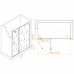 Распашная душевая дверь RGW SV-004-Gg 160*200 прозрачное стекло 8 мм 353200416-110