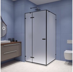 Душевой уголок 100*100*200 RGW SV-030-B Квадрат/Чёрный/Матовое/8 мм (353203000-24)