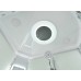 Душевая кабина Avacan EM5912LLEDT AVA 120x90 левая, LED, стекла прозрачные, профиль хром