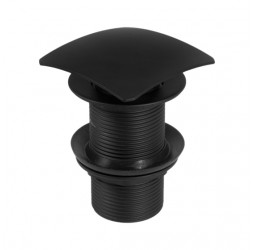 Deante Click-Clack Пробка квадратная без перелива для раковины, черная