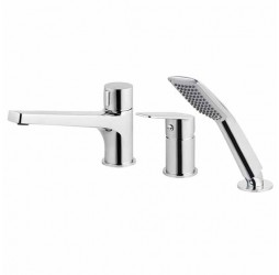 Deante Jasmin Смеситель для ванны врезной на 3 отверстия, хром