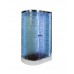 Душевая кабина AvaCan EM2012RLED AVA 120x90 LED, правая, стекла с узором, профиль хром