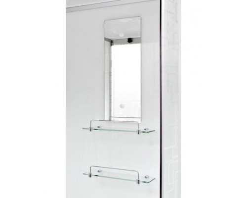 Душевая кабина AvaCan EM2012RLED AVA 120x90 LED, правая, стекла с узором, профиль хром