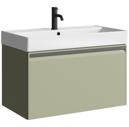 aqwella Тумба под умывальник 81x47 Pure Прямоугольная цвет зелёный PUR0108SH