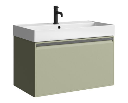 aqwella Тумба под умывальник 81x47 Pure Прямоугольная цвет зелёный PUR0108SH