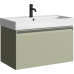 aqwella Тумба под умывальник 81x47 Pure Прямоугольная цвет зелёный PUR0108SH