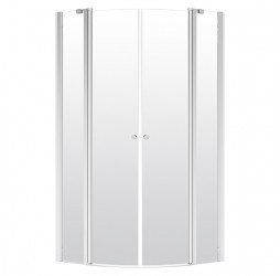 Deante Alpinia Кабина полукруглая, стекло прозрачное, 90х90х195см