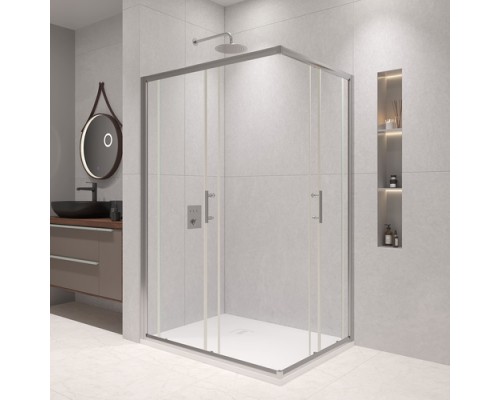 Душевой уголок, прямоугольный RGW PA-146 прозрачное стекло 6 мм цвет проф. хром 80*120*185 020814682-11