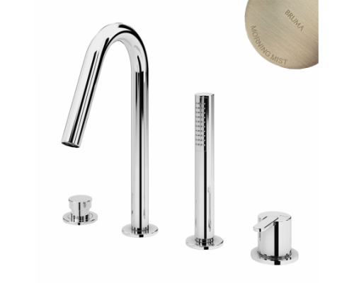 Смеситель на борт ванны, с наливом на ванну Leaf 167 990 1MM Morning Mist