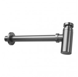 Deante Сифон для умывальника круглый, титан