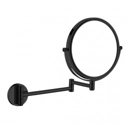 Deante Round Nero Зеркало косметическое двухстороннее на кронштейне, черный