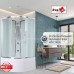 Душевая кабина Avacan EM5090N AVA 90x90 без крыши, стекла матовые, профиль хром