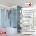 Душевая кабина Avacan EM5090N AVA 90x90 без крыши, стекла матовые, профиль хром