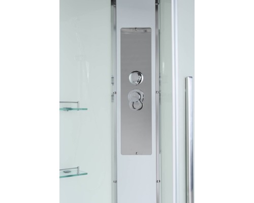 Душевая кабина Avacan EM5090N AVA 90x90 без крыши, стекла матовые, профиль хром