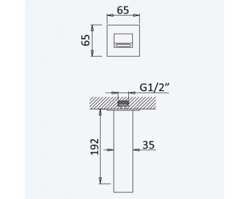 Излив на стену для ванны Linea 145 641 5CR Chrome