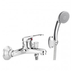 Neo Lobo Смеситель для ванны с душевым набором, хром