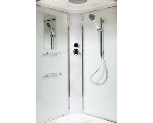 Душевая кабина AvaCan EM5011 AVA 110x110 стандарт, стекла с узором, профиль хром