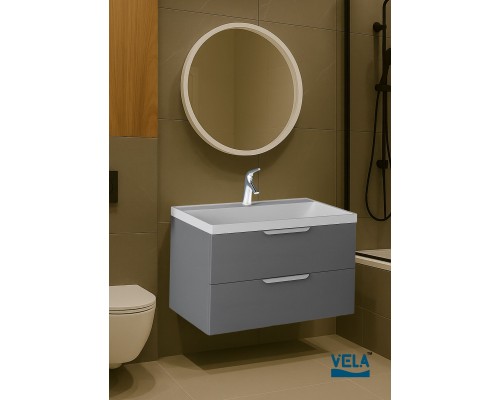 Тумба подвесная Vela Каскад Хекси 100П под Classica (серый) TU69575