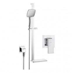 Deante Anemon Bis Душевая система скрытого монтажа с душ.гарнитуром, хром