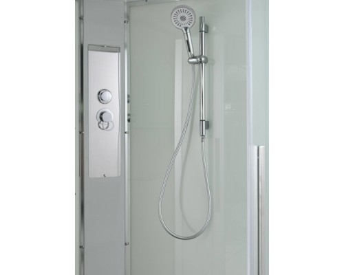 Душевая кабина AvaCan EM3912RNT AVA 120x90 правая, без крыши, стекла прозрачные, профиль хром