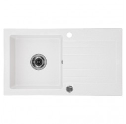 Deante Zorba алебастр - мойка 1 чаша с крылом, 760*440*150 мм + сифон