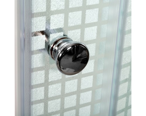 Душевая кабина Avacan L910NGM AVA 100x100 без крыши с гидромассажем (стекла матовые с рисунком)