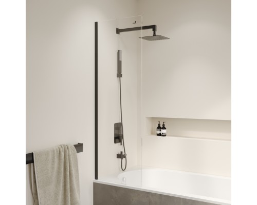 Стационарная шторка на ванну RGW SC-056-B 50*150 прозрачное стекло 6 мм 351105650-14