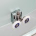 Душевая кабина AvaCan EM2012RGM+EL AVA 120x90 с гидромассажем и электрикой, правая, стекла с узором, профиль хром
