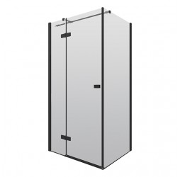 Deante Arnika Кабина прямоугольная, стекло прозрачное, черный профиль, 80х100х200см