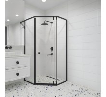 Душевой уголок RGW HO-088B 900x900 черный профиль стекло прозрачное 350608899-14