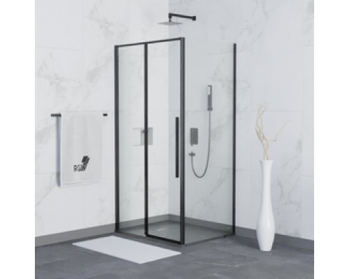 Душевой уголок RGW SV-42B (SV-12B + Z-050-2B) прозрачное cтекло цвет профиля 6 мм 32324272