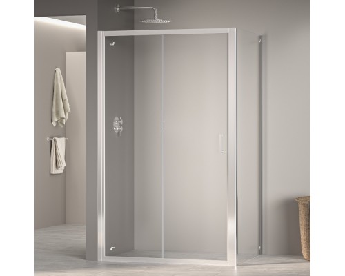 Душевой уголок RGW PA-74 (PA-14 + Z-050-2) прозрачное cтекло цвет профиля 6 мм 410874189-11