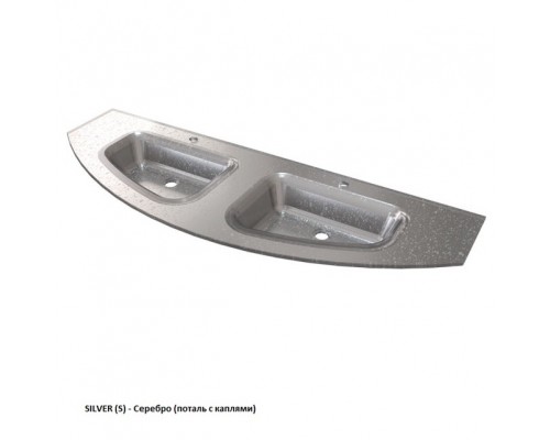 Умывальник Caprigo Legato 155 OW15-3020-SILVER