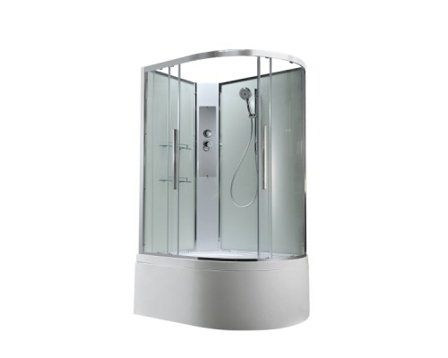 Душевая кабина AvaCan EM5812LNT AVA 120x80 левая, без крыши, стекла прозрачные, профиль хром