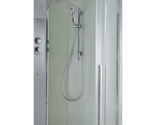Душевая кабина AvaCan EM5812LNT AVA 120x80 левая, без крыши, стекла прозрачные, профиль хром