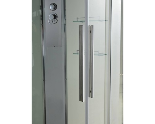 Душевая кабина Avacan EM5811RT AVA 110x80 правая, стандарт, стекла прозрачные, профиль хром