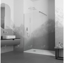 Душевую перегородку RGW WA-002 неподвижное Walk In cтекло матовое 6 мм 100*195