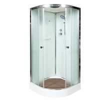 Душевая кабина Avacan D09SEL AVA 90x90 с электроникой, стекла матовые, профиль хром