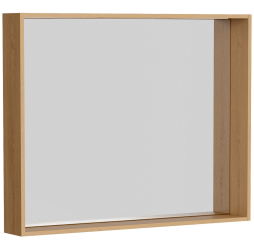 Зеркало aqwella 100x80 Basic Прямоугольная цвет дерево светлое BAS0210DZ
