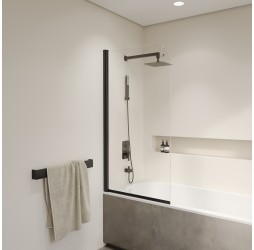 Раздвижная шторка на ванну RGW SC-009-B 80*150 прозрачное стекло 6 мм 351100908-14