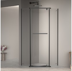 Душевой уголок, трапеция RGW PA-82-B прозрачное cтекло цвет профиля 6 мм 41088288-14