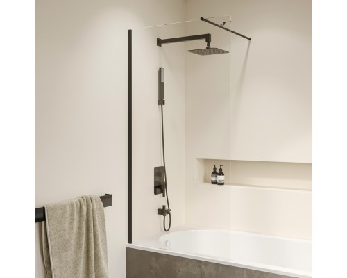 Стационарная шторка на ванну RGW SC-051-B 70*150 прозрачное стекло 8 мм 351105107-14