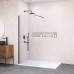 Душевая перегородка RGW WA-010 B неподвижное Walk In cтекло прозрачное 8 мм чёрный  351001013-14