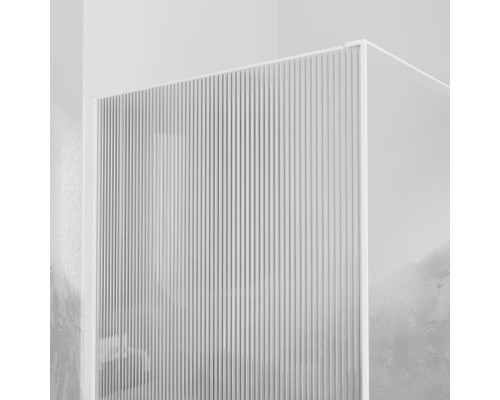 Душевая перегородка RGW WA-08W неподвижное Walk In cтекло Ribbed, 8 мм 80*195 белый 06100808-155