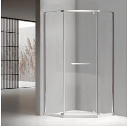 Душевой уголок RGW PA-83 100х100 стекло прозрачное, профиль хром, без поддона