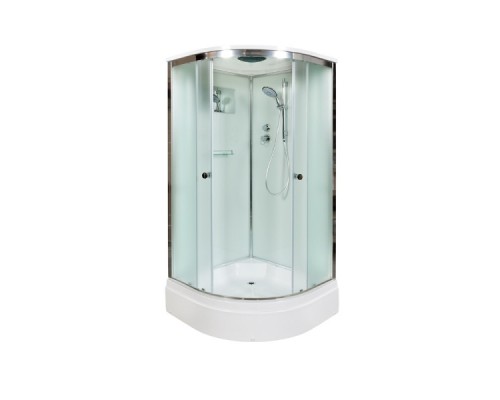 Душевая кабина AvaCan D271S AVA 100x100 стандарт, стекла матовые, профиль хром